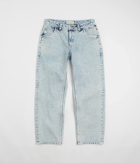 Dime Relaxed Denim Pants - Light Snow Washed Formal Look Core Basic