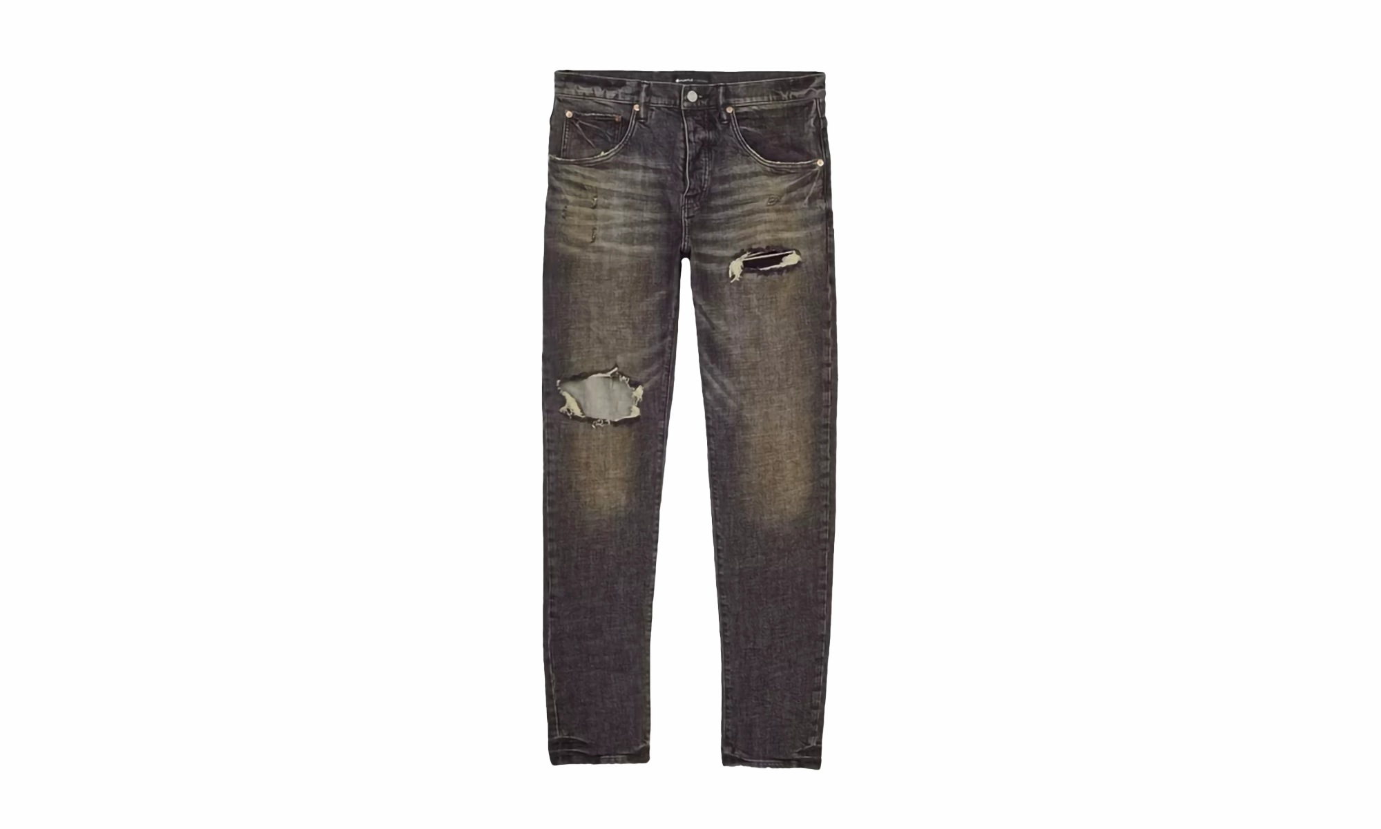 Comfortable fit Distressed Dirty Jeans "GREY BLOWOUT"