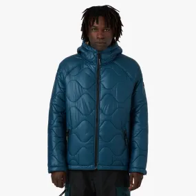 District Vision Quilted Fleece Lined Hooded Jacket / Dusk Durable Design Weather Ready