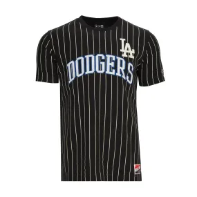 Stream Fit Dodgers Chrome Pinstripe Tee - Mens