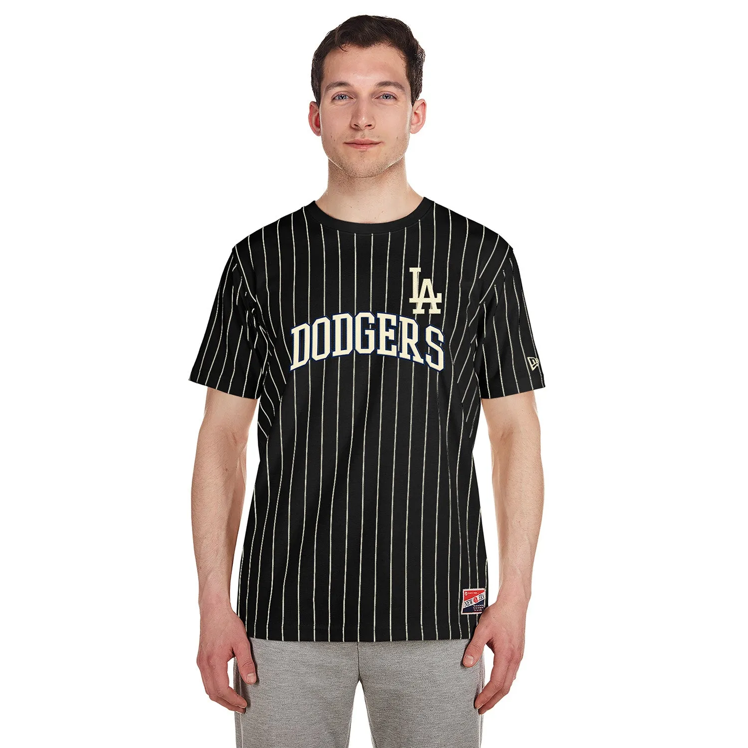 AntiStaticLining Dodgers Chrome Pinstripe Tee - Mens