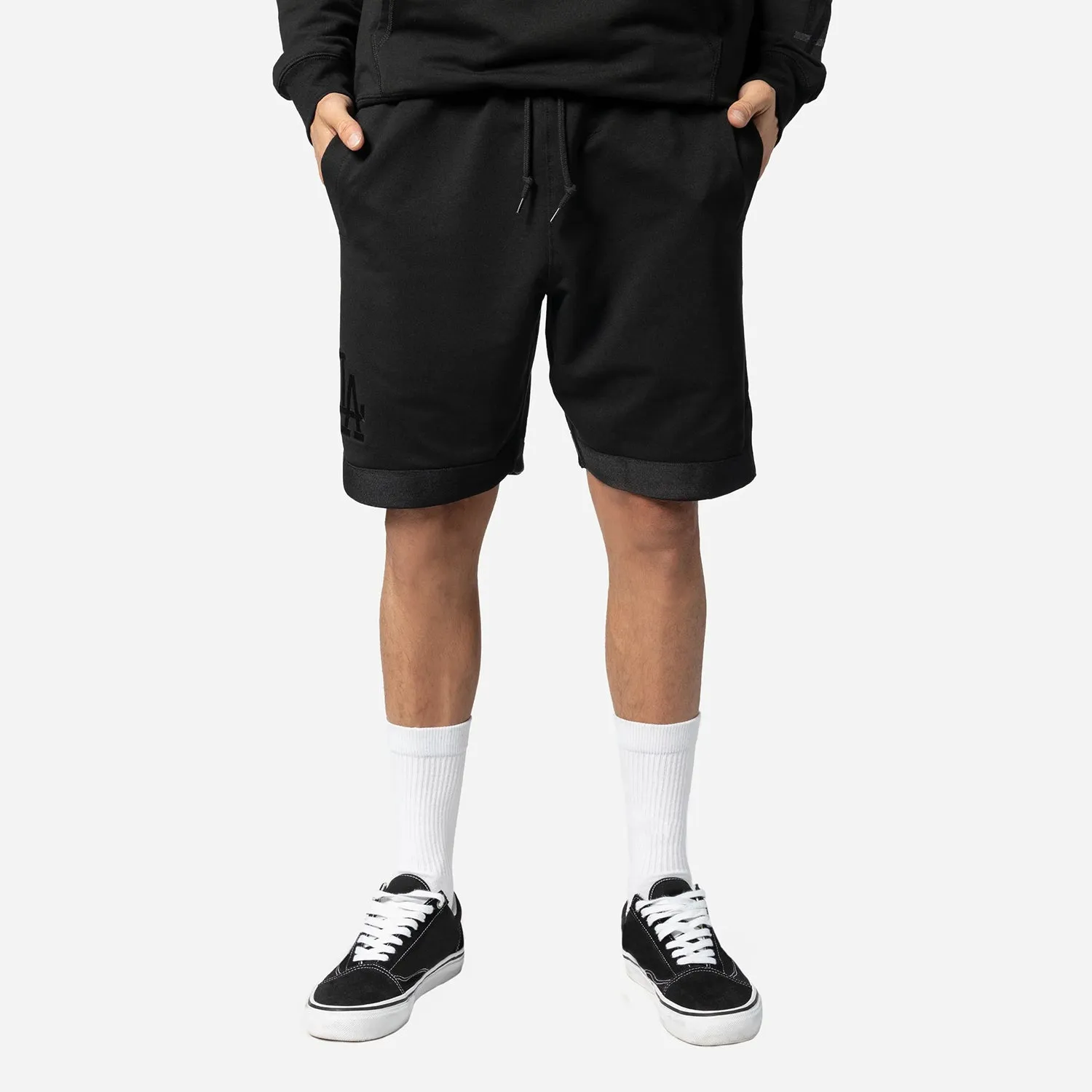 Matte Tone Dodgers Triple Black Shorts - Mens