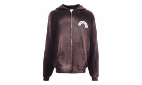 Donny zip up-cotton hoodie "Moonstone"