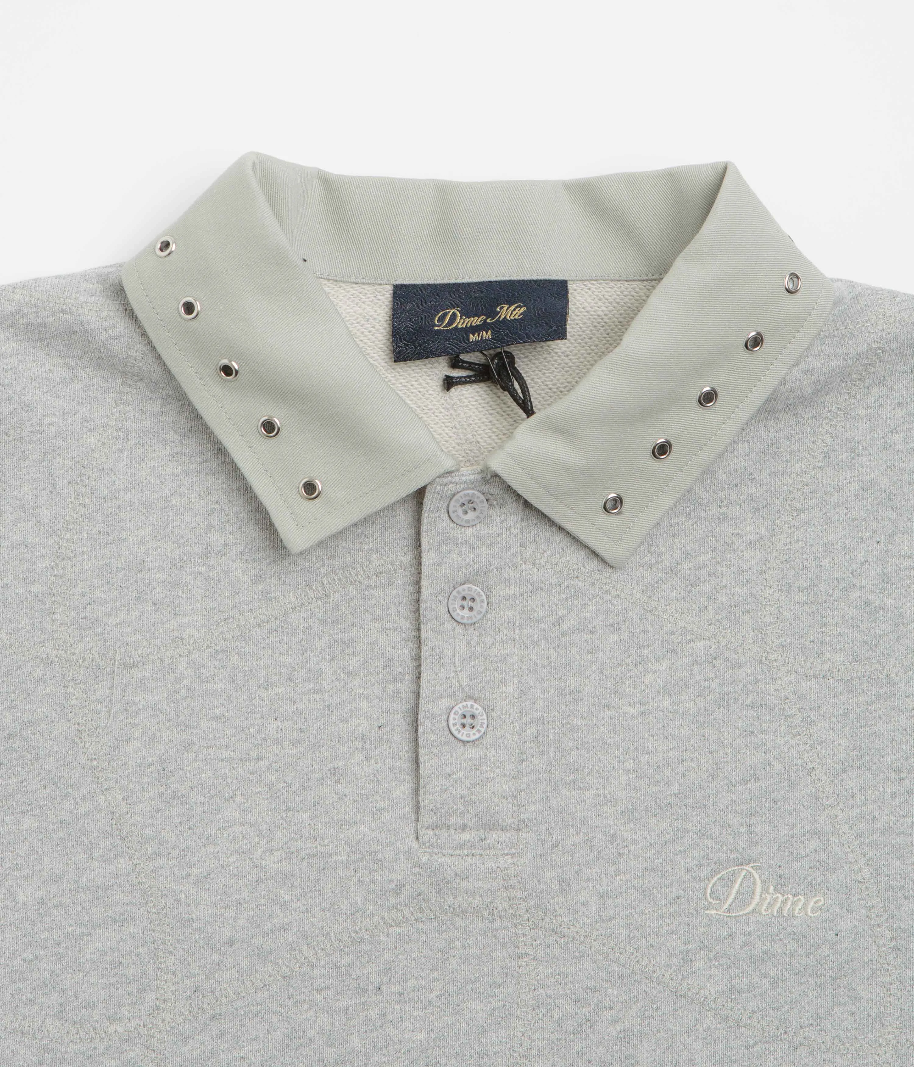 Street Style Cruise Collection Dime Wave Rugby Shirt - Heather Grey