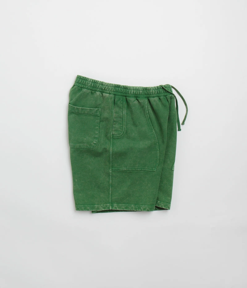 Effortless Look Comfortable Style Dime Cyclone French Terry Shorts - Evergreen Snow Washed