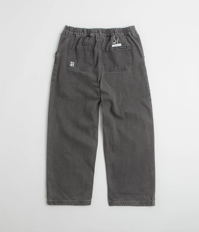 Non Slip Waistband Durable Stitching Poetic Collective Poet Denim Pants - Grey Wash