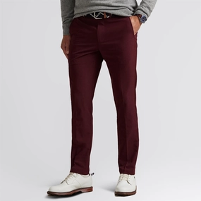 NonBindingWaistline Adjustable Closure RLX Slim Fit Performance Trousers Rich Ruby