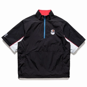 Full length Malbon Golf x Santa Cruz Pine Windshirt - Black