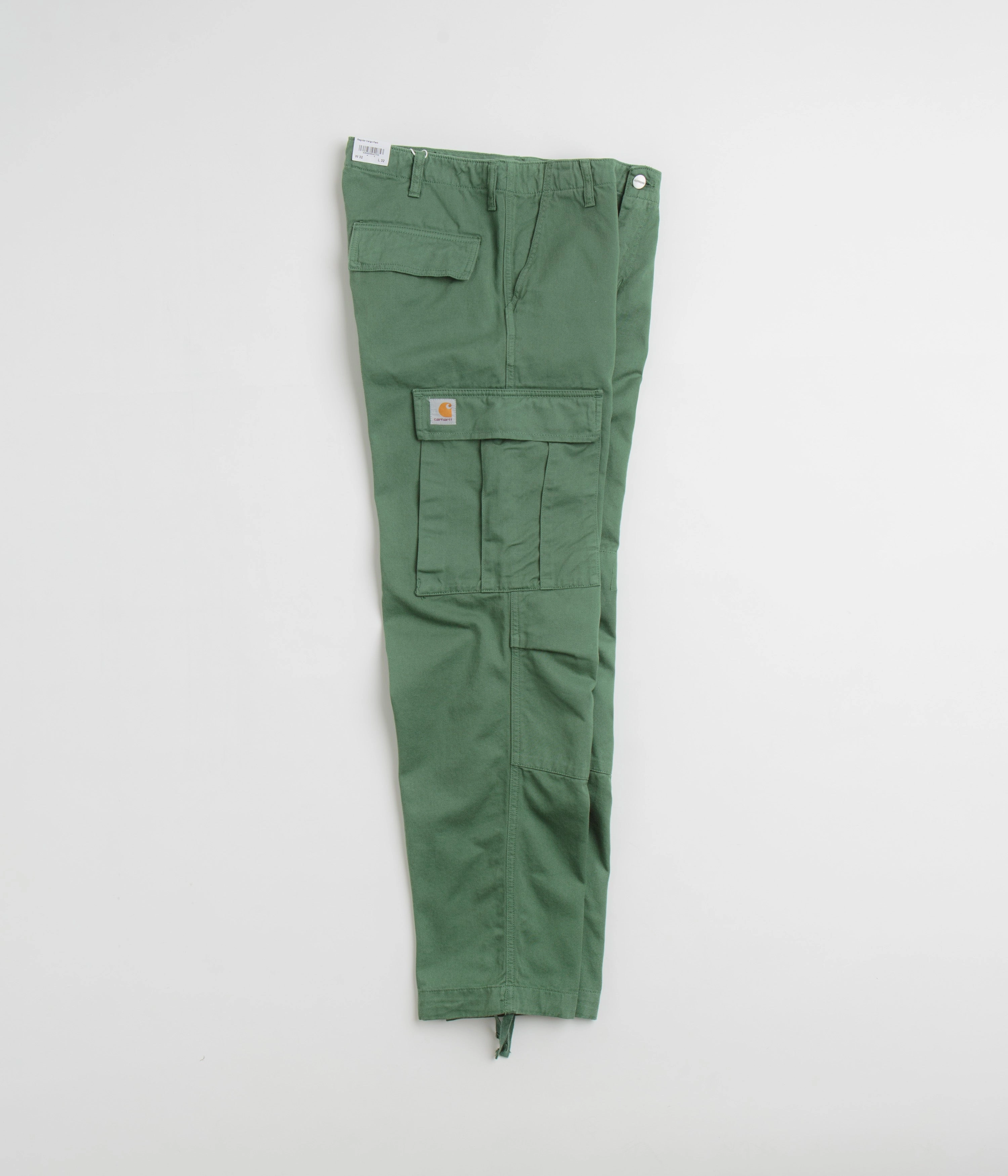 Anti Cling Finish Carhartt Regular Cargo Pants - Duck Green