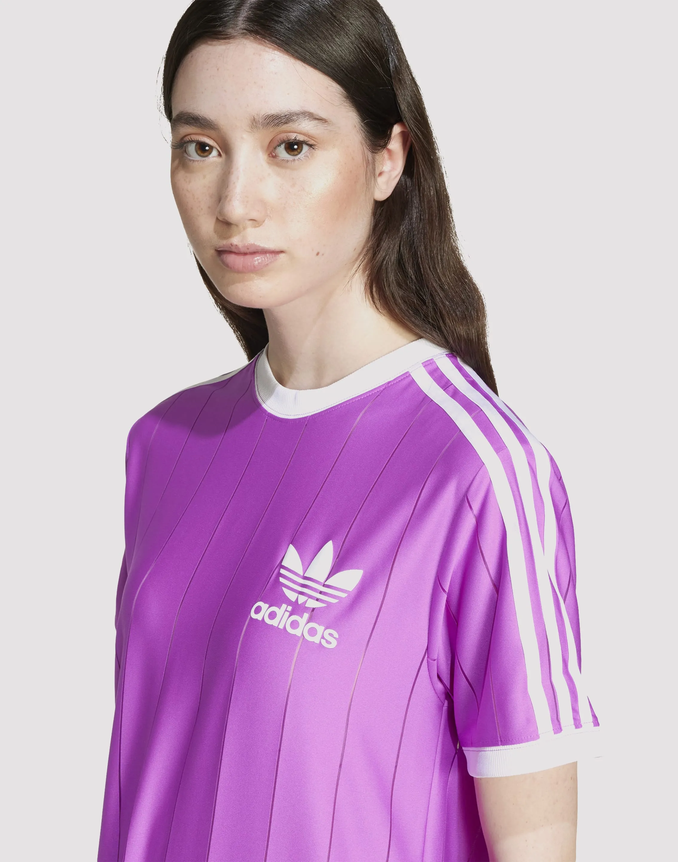Urban Cool Adidas Adicolor 3-Stripes Purple/White Tee