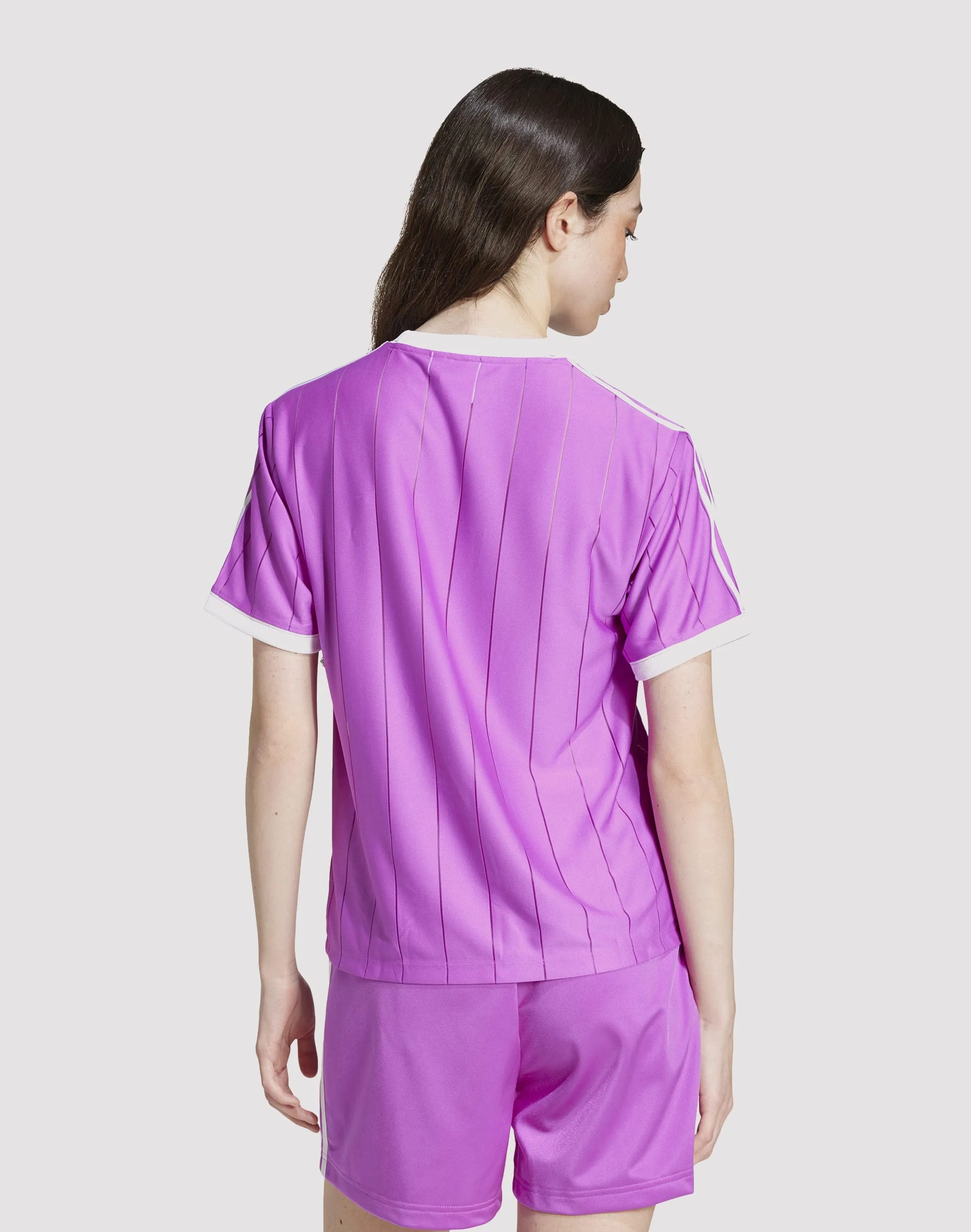 Adidas Adicolor 3-Stripes Purple/White Tee Street Sport