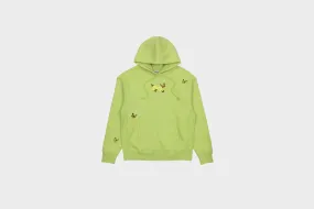 NoSlip Hem Felt - Butterfly Embroidered Hoodie (Sage)