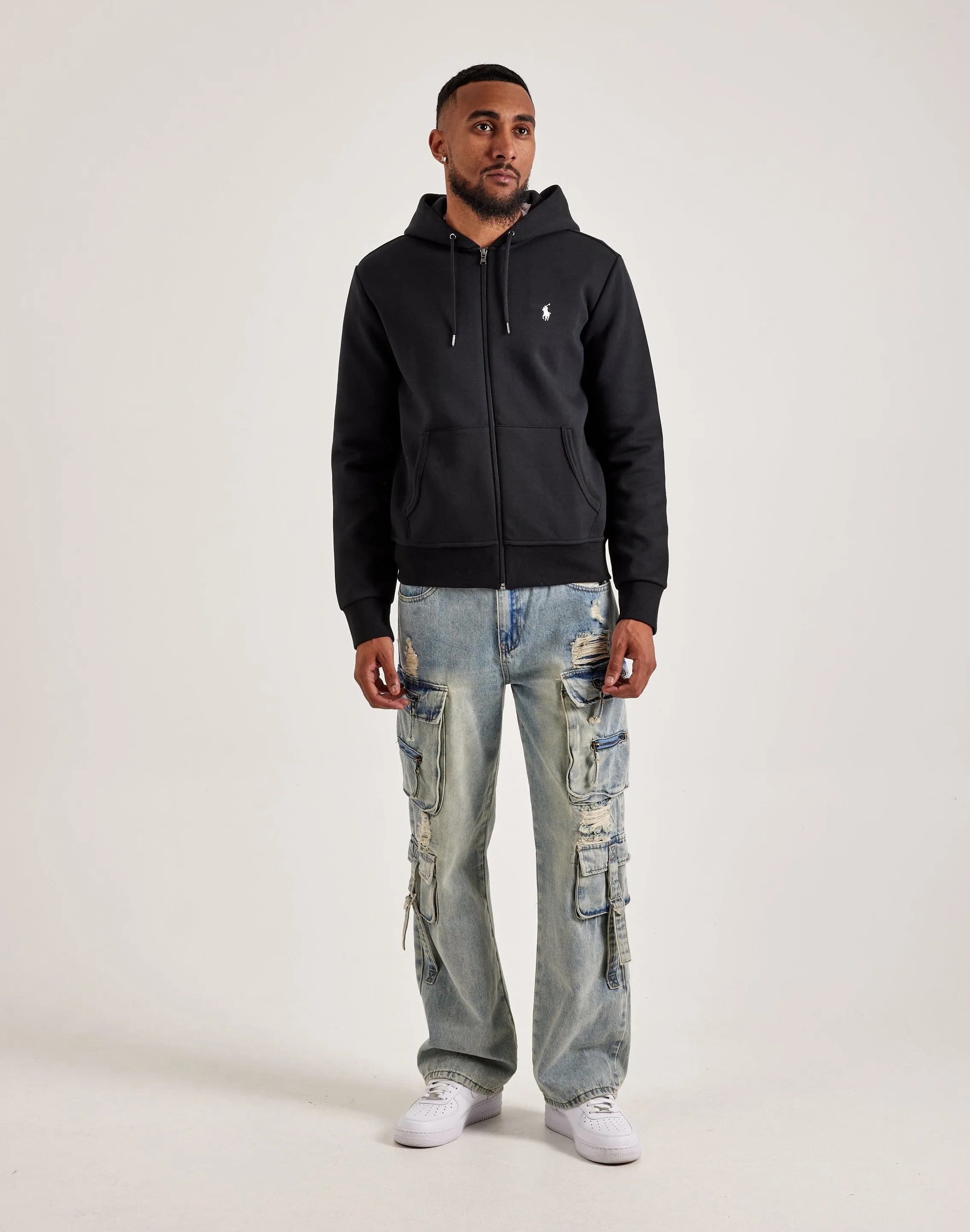 Pure Linen Blend Polo Ralph Lauren Double-Knit Full-Zip Hoodie