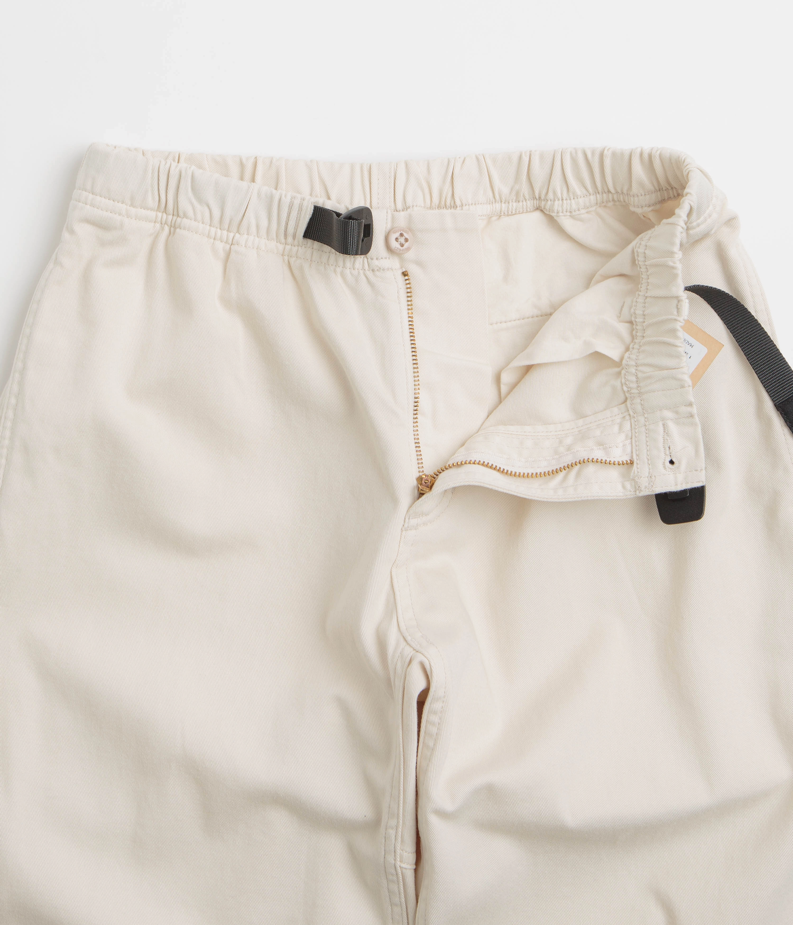 ElasticWaist LowProfileTopstitching Gramicci Straight Fit G Pants - Greige