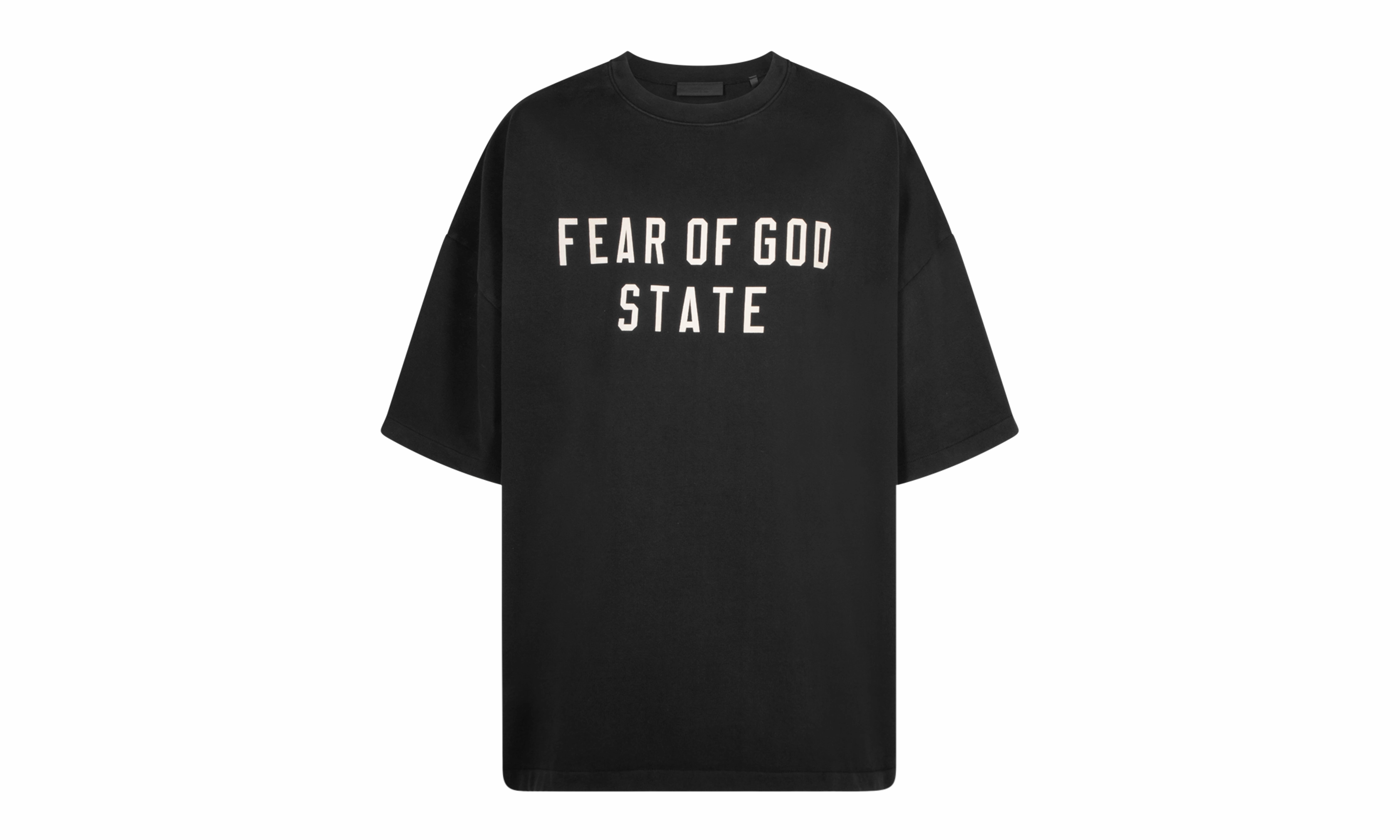 DoubleLayered Mens Heavy Crewneck Tee "BLACK"