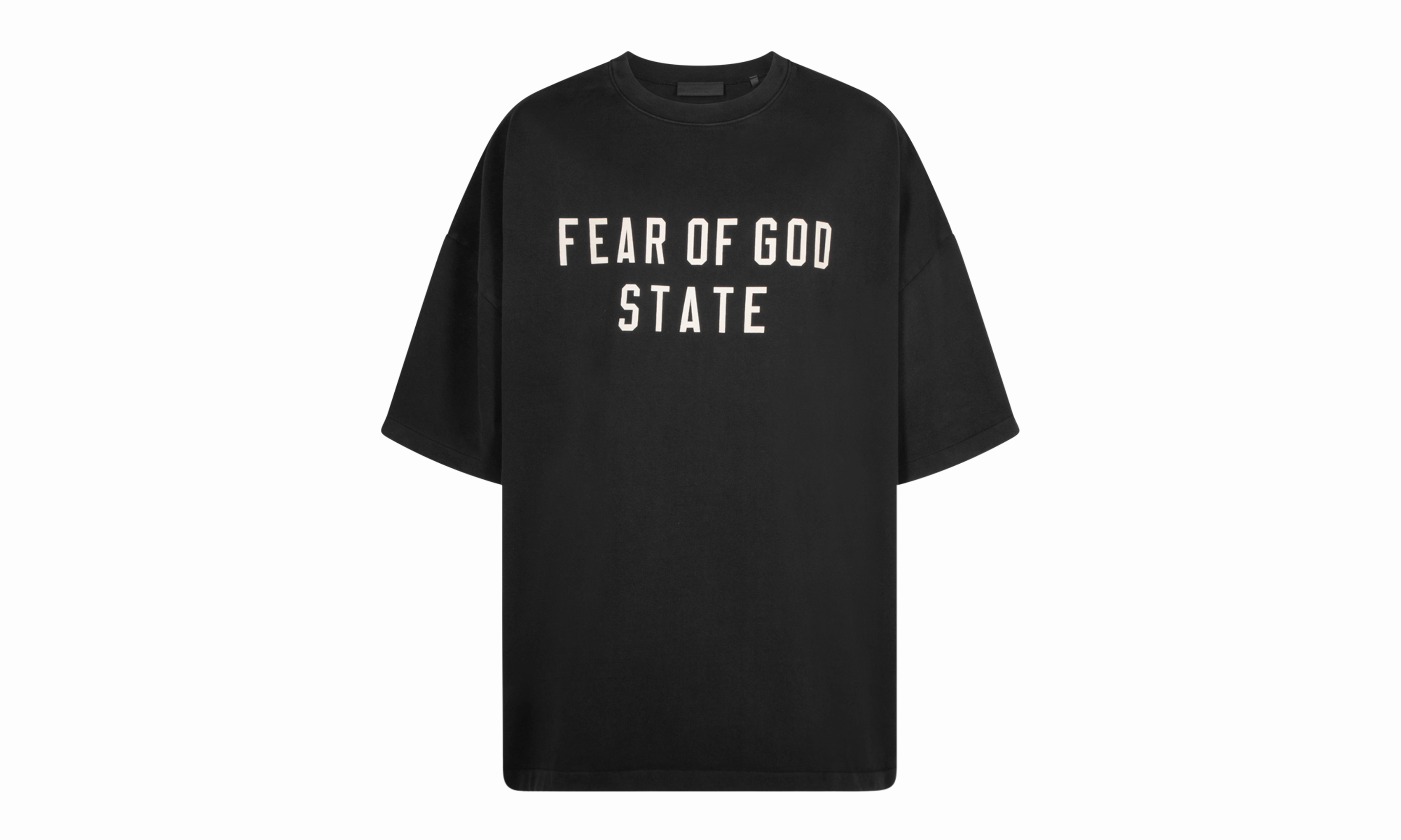 WrinkleResistantClothing Korean Fresh Mens Heavy Crewneck Tee "BLACK"