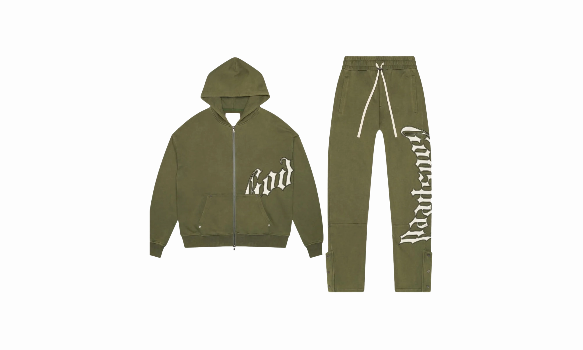 OG Logo Sweatsuit V2 "Olive" Sharp Cut Matte Fit