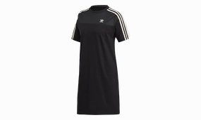 Drapey Silhouette T-Shirt Dress "Black" Family Style