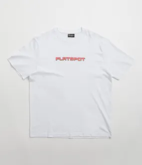 flatspot Repeat Logo T-Shirt - White art gallery event