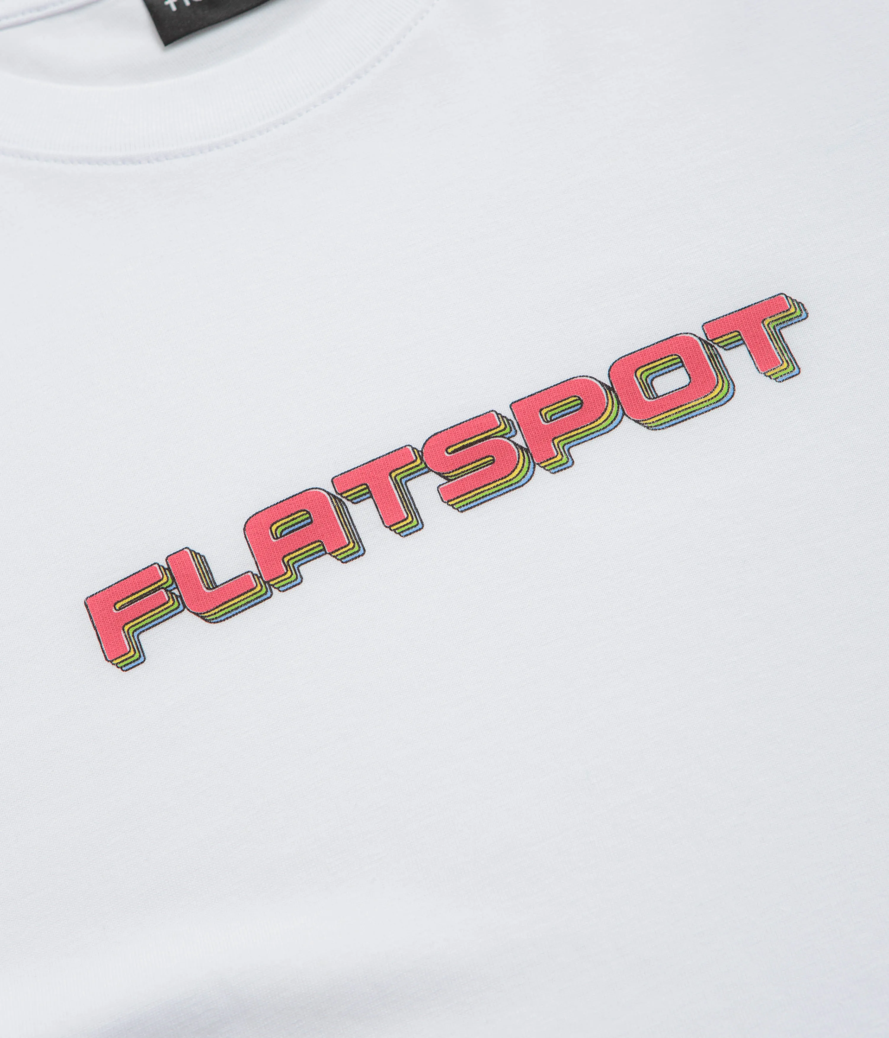 flatspot Repeat Logo T-Shirt - White pub event picnic clothes