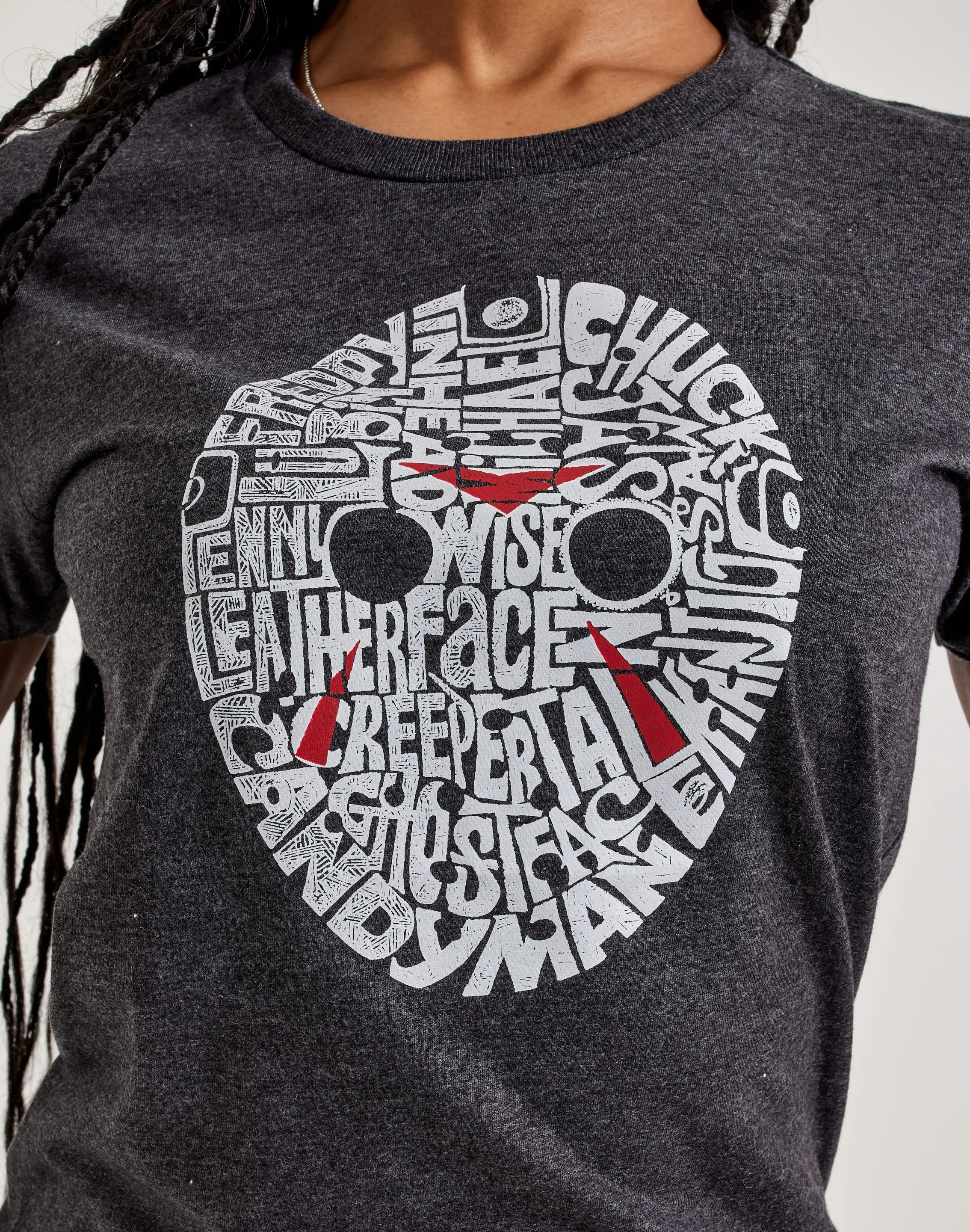 LA Pop Art Word Art Slasher Movie Villains Tee Next Core Soul Ease