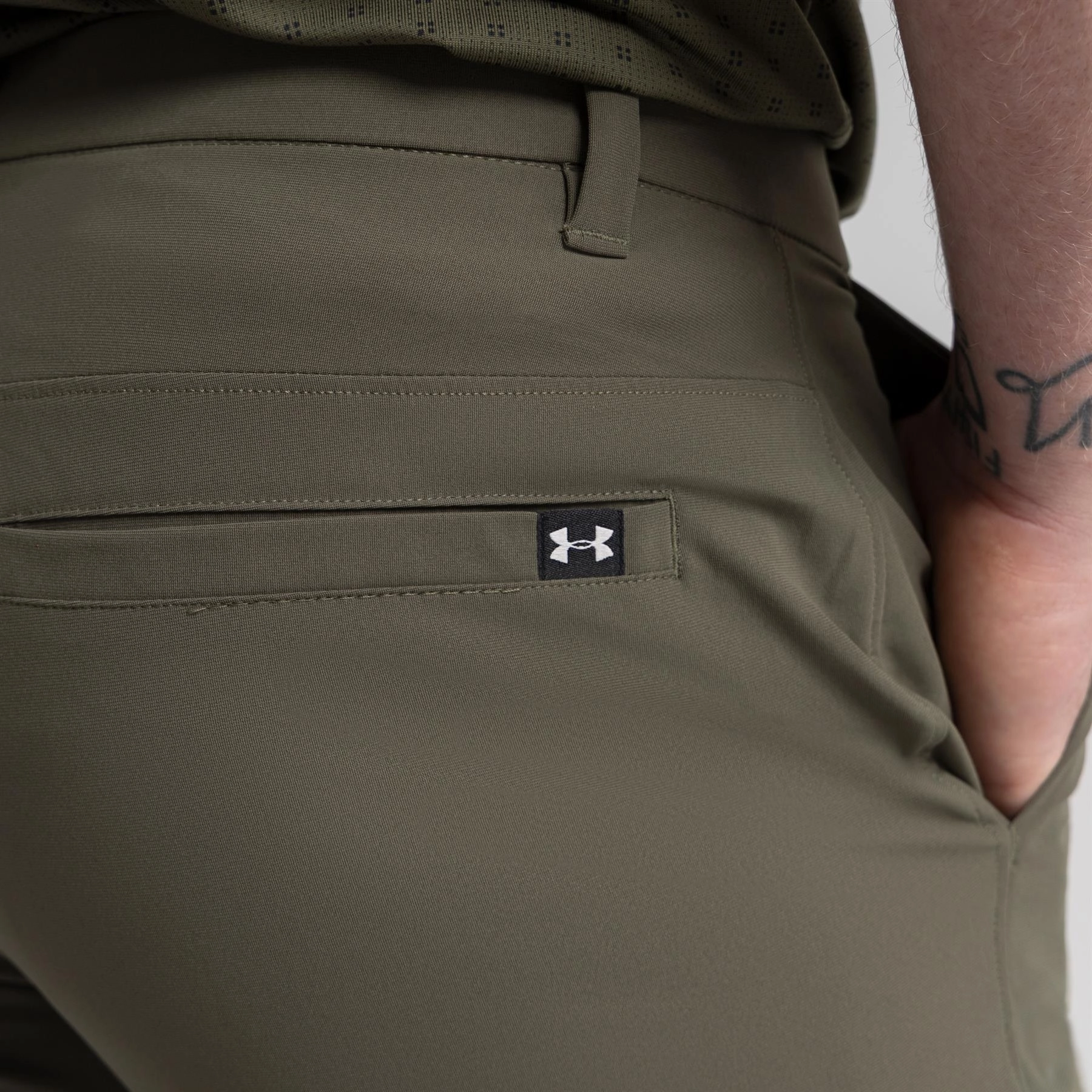 windproof Relaxed Style Drive Cargo Pants Marine OD Green/Halo Grey