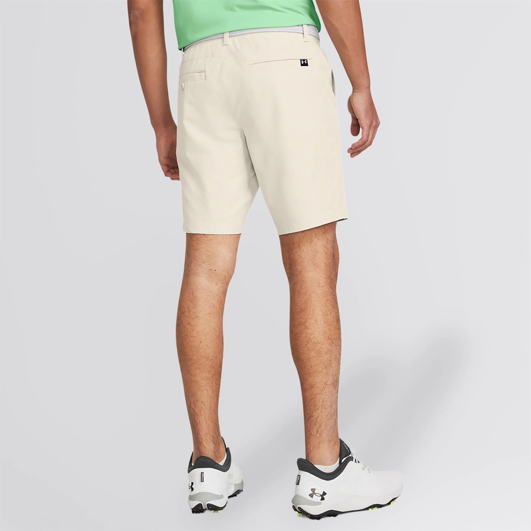 Drive Tapered Fit Golf Shorts Summit White/Halo Grey Moisture Wicking Material