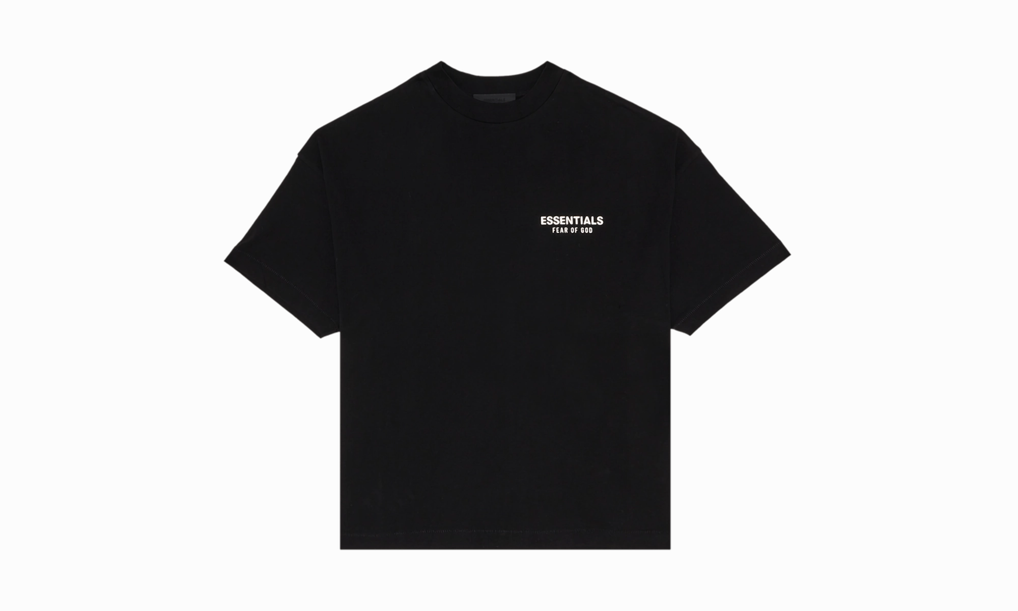 Wool Fit Jersey Crewneck Tee "Black"