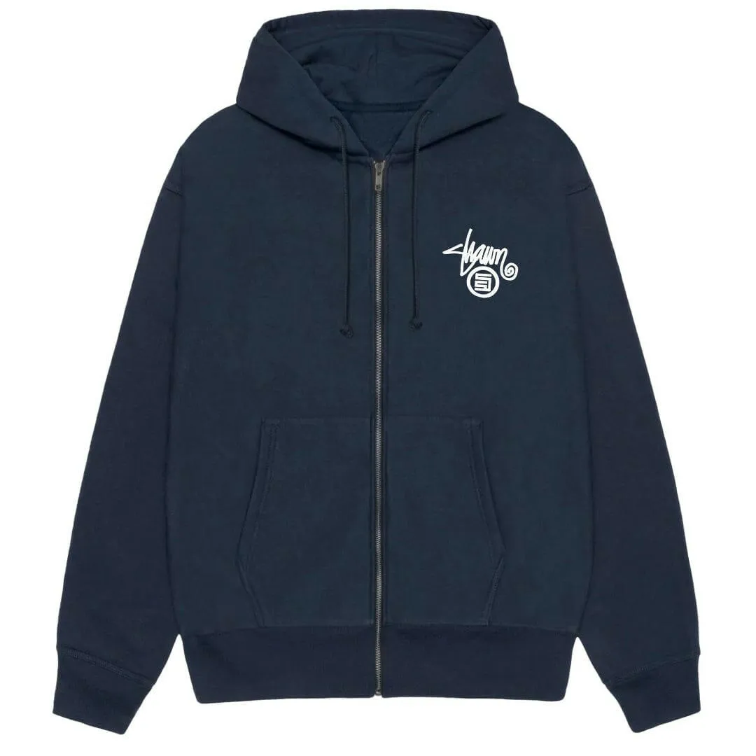 Errand Day S/Double - Shawn Dot Zip Hoodie Navy