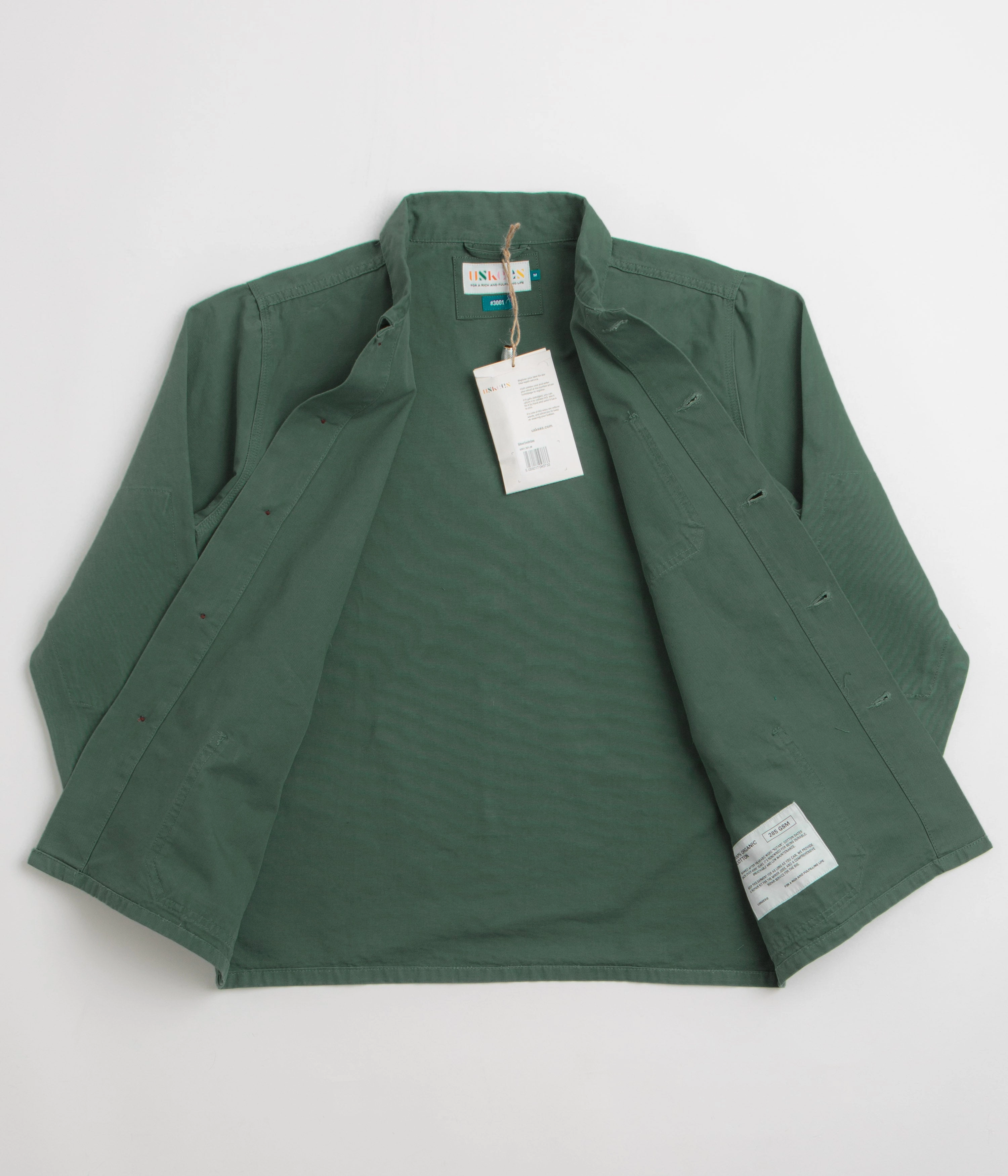 Cap Uskees 3001 Buttoned Overshirt - Green