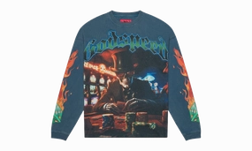 Life's A Gamble LS T-Shirt "Blue" AntiPilling Finish Recycled materials