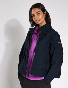 Heat Keep WindResistant Coating Paracutie II Hooded Windbreaker - Black