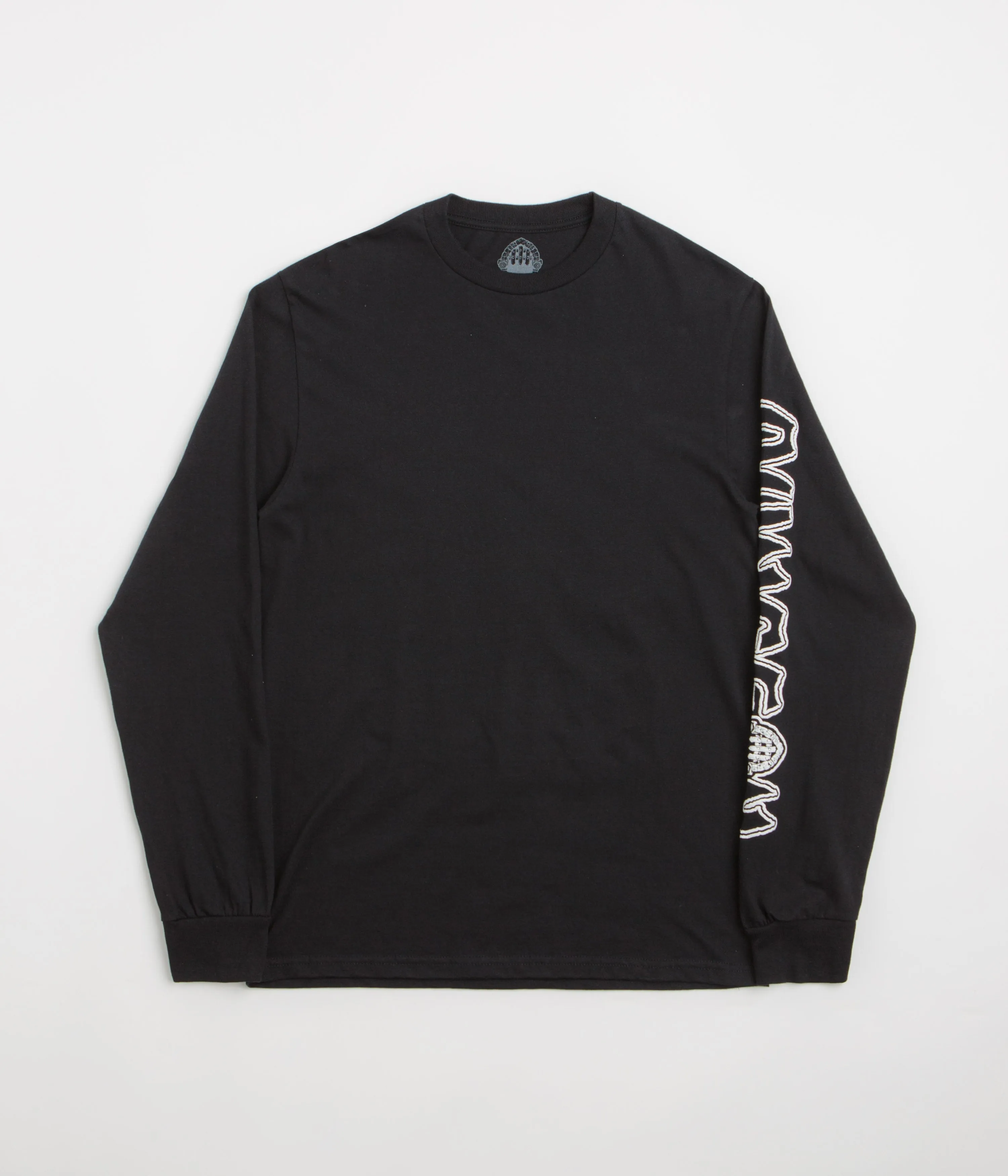 Antique Dungeon Portcullis Logo Long Sleeve T-Shirt - Black