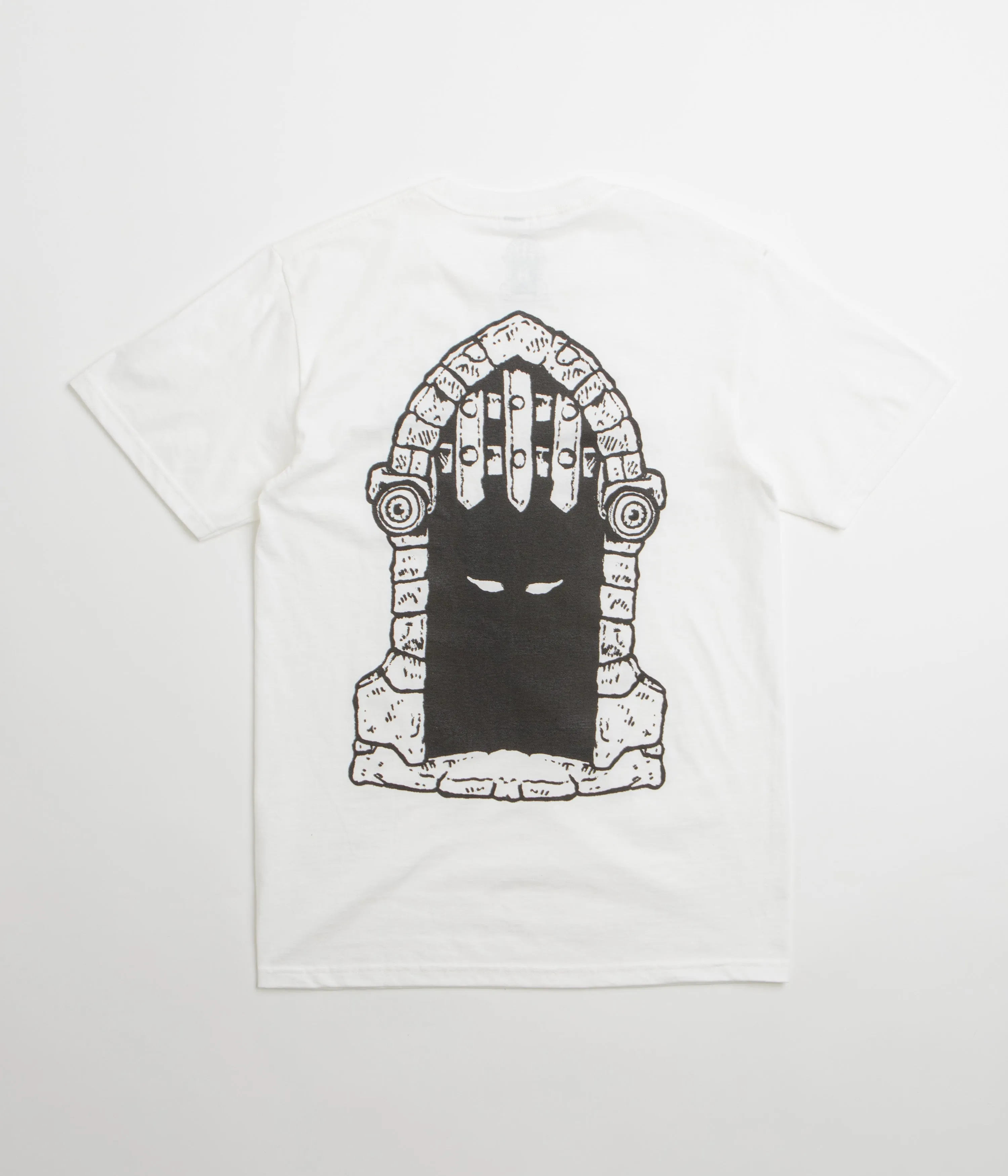 Airbnb event Dungeon Portcullis T-Shirt - White / Black