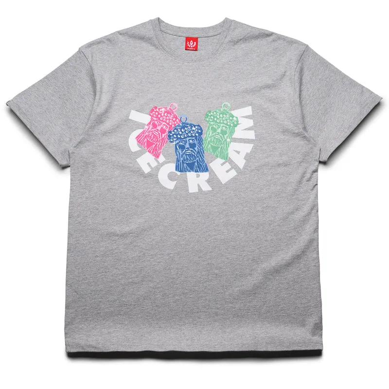Short Length adult clothing Ice Cream Pieces Tee - Heather Gray