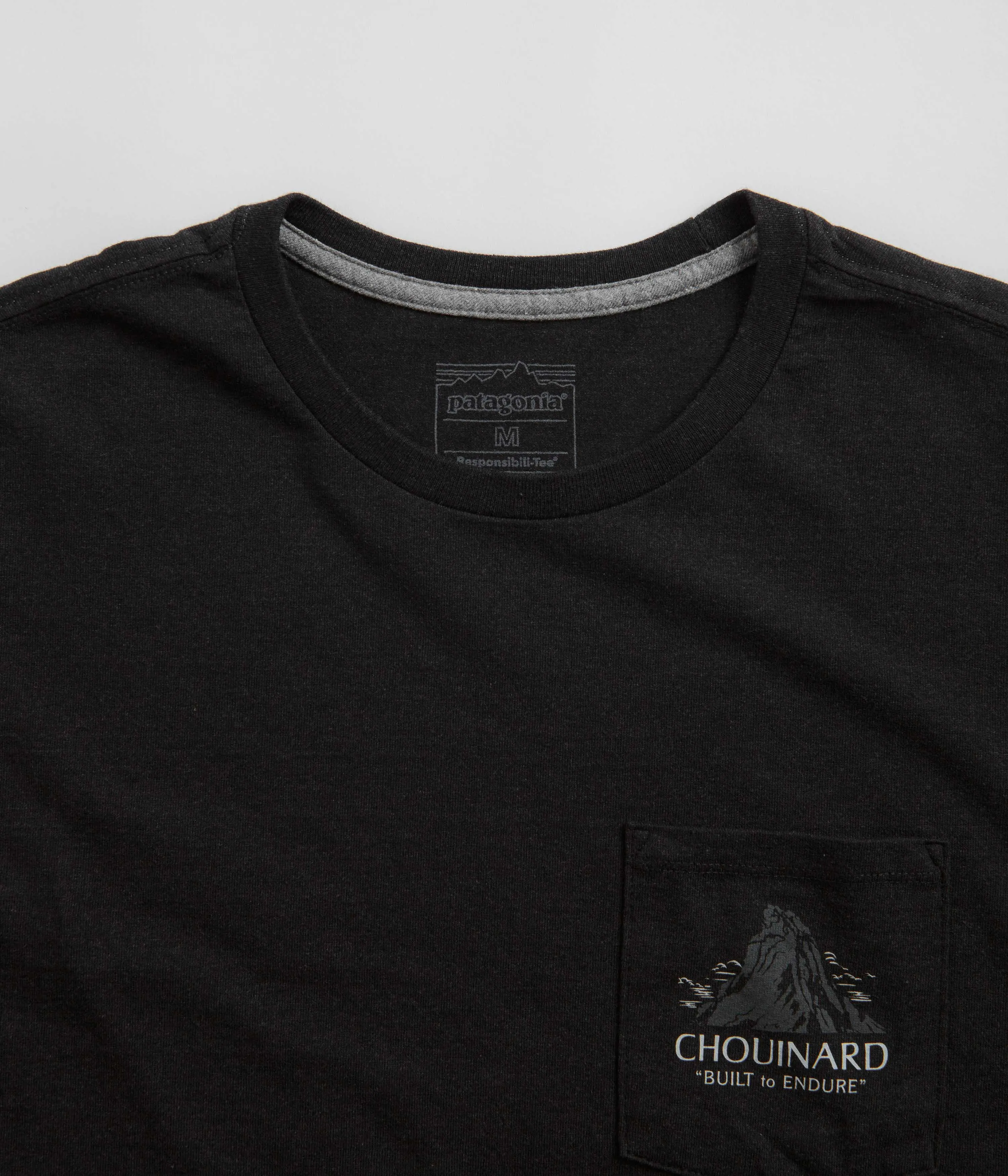 Patagonia Chouinard Crest Pocket Responsibili-Tee T-Shirt - Ink Black sports event