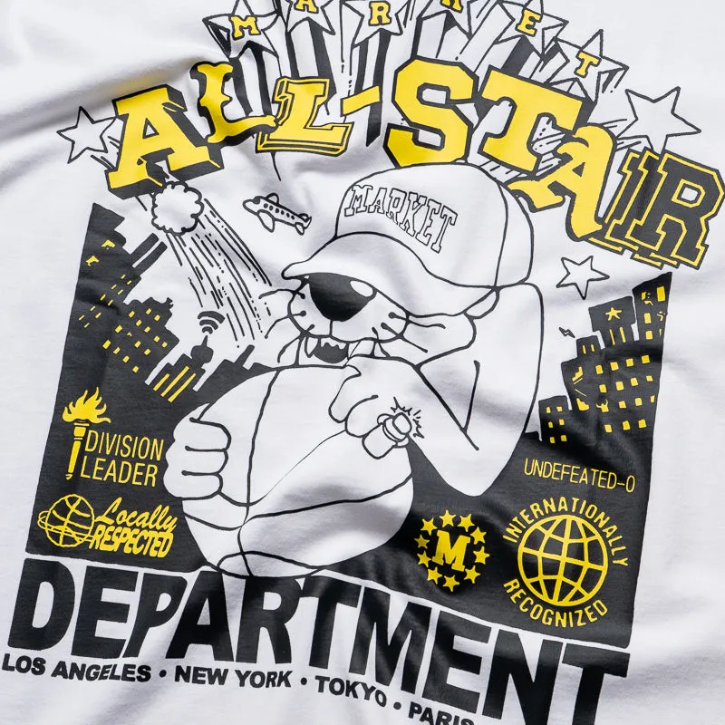 Market Locally Respected Tee - White Formal Wear Anti Pilling Finish