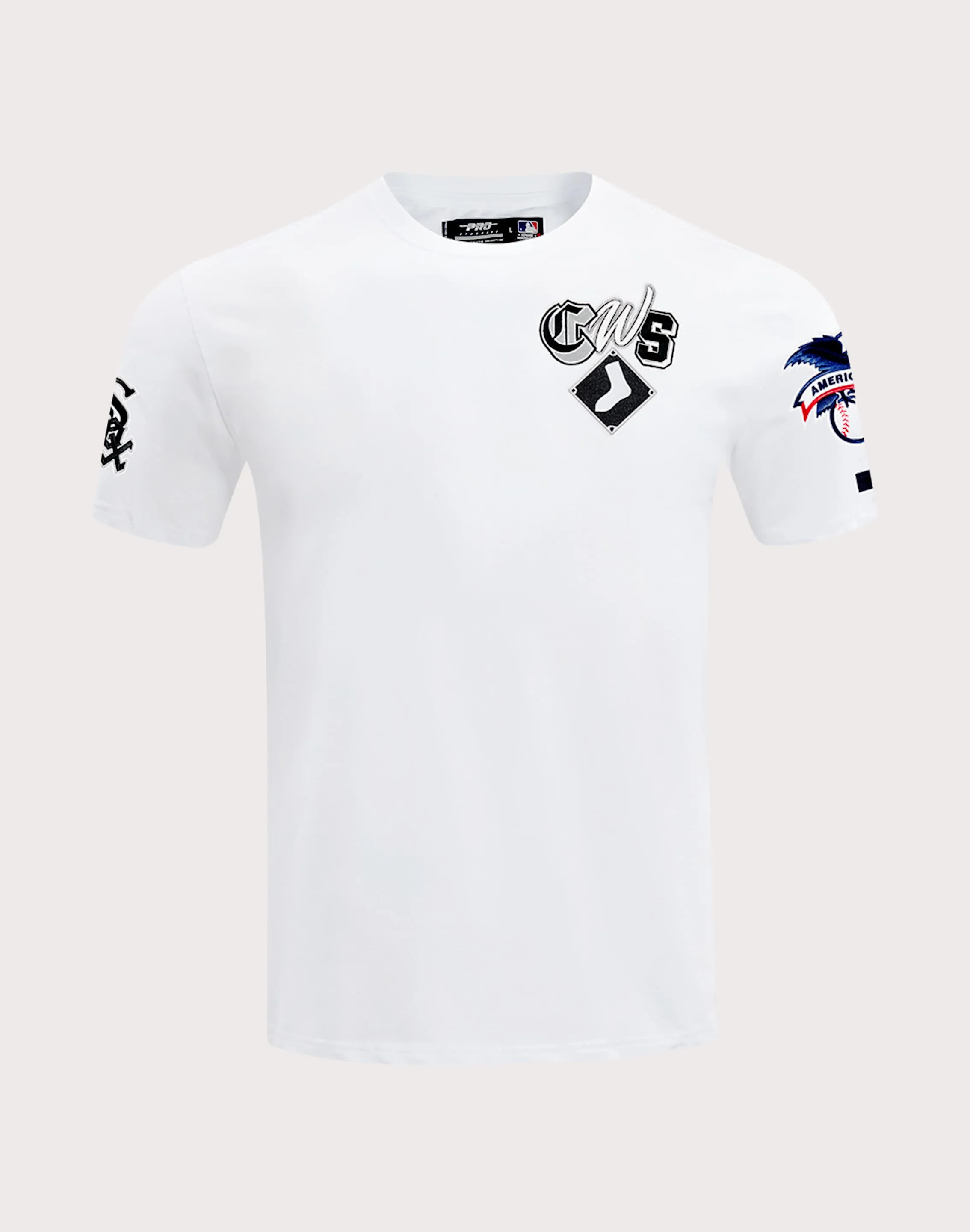 Durable Stitching Central Mills Pro Standard Chicago White Sox City Ransom Short Sleeve Tee-White