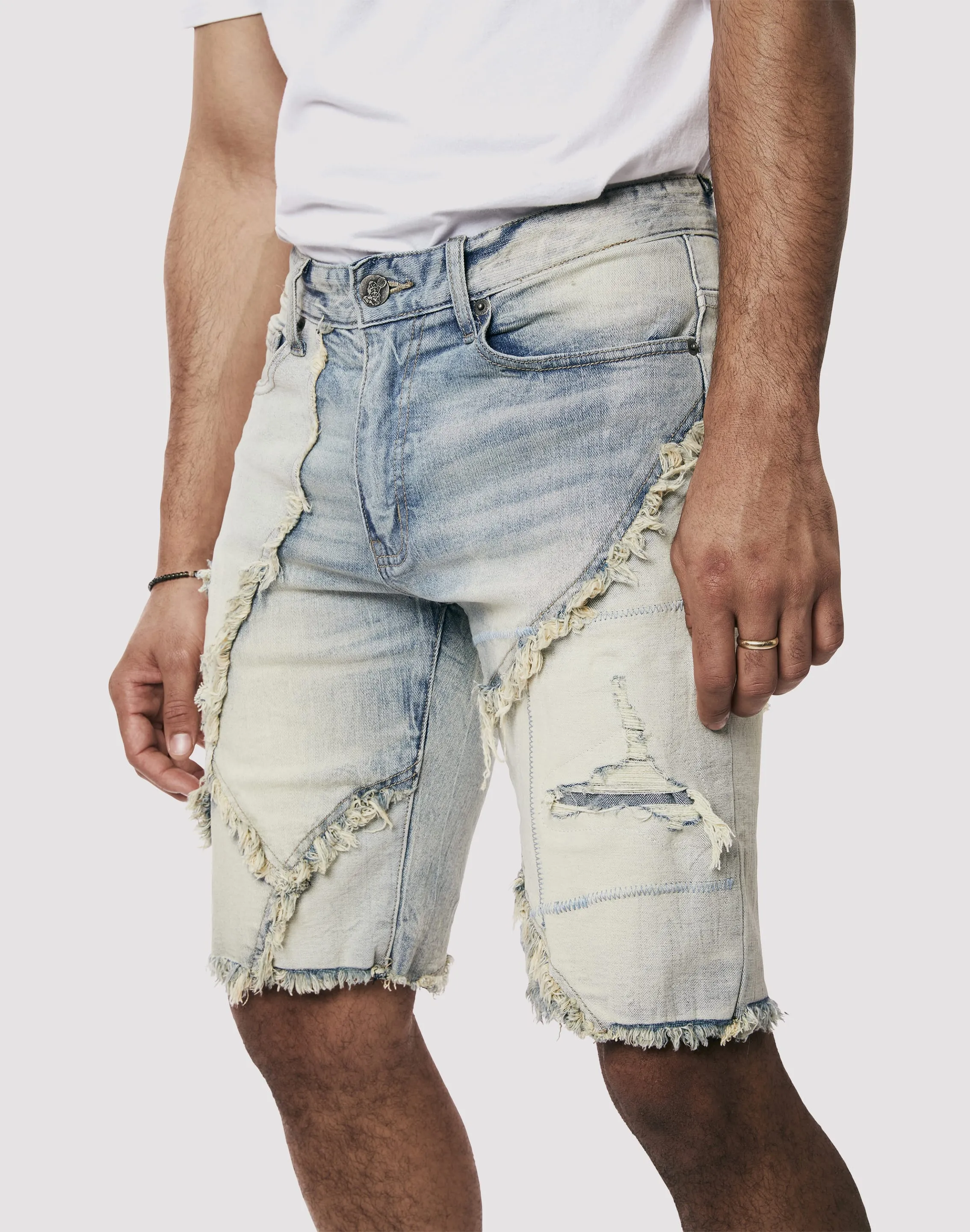 Hero Fit Sustain Glow Grindhouse Seville Patchwork Shorts