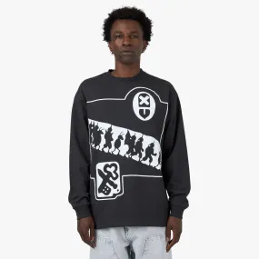 The Trilogy Tapes Pathetic Legion Longsleeve / Black Bold Pattern Indoor Comfort