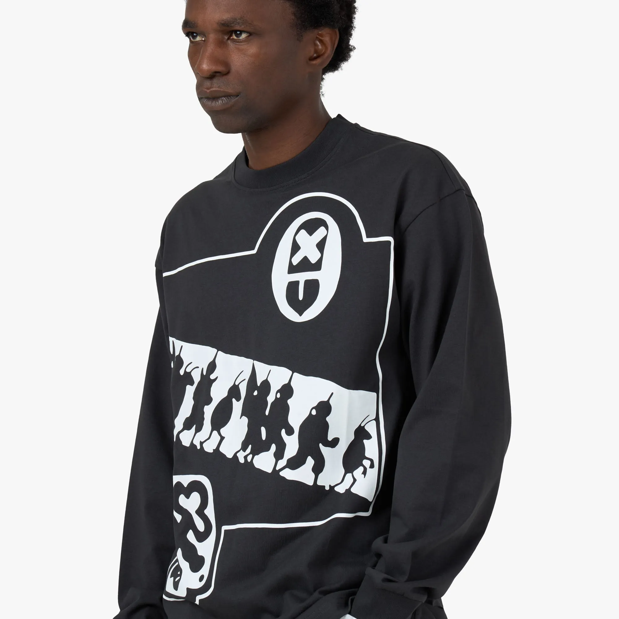 Pure Cotton Durable Button Closures The Trilogy Tapes Pathetic Legion Longsleeve / Black