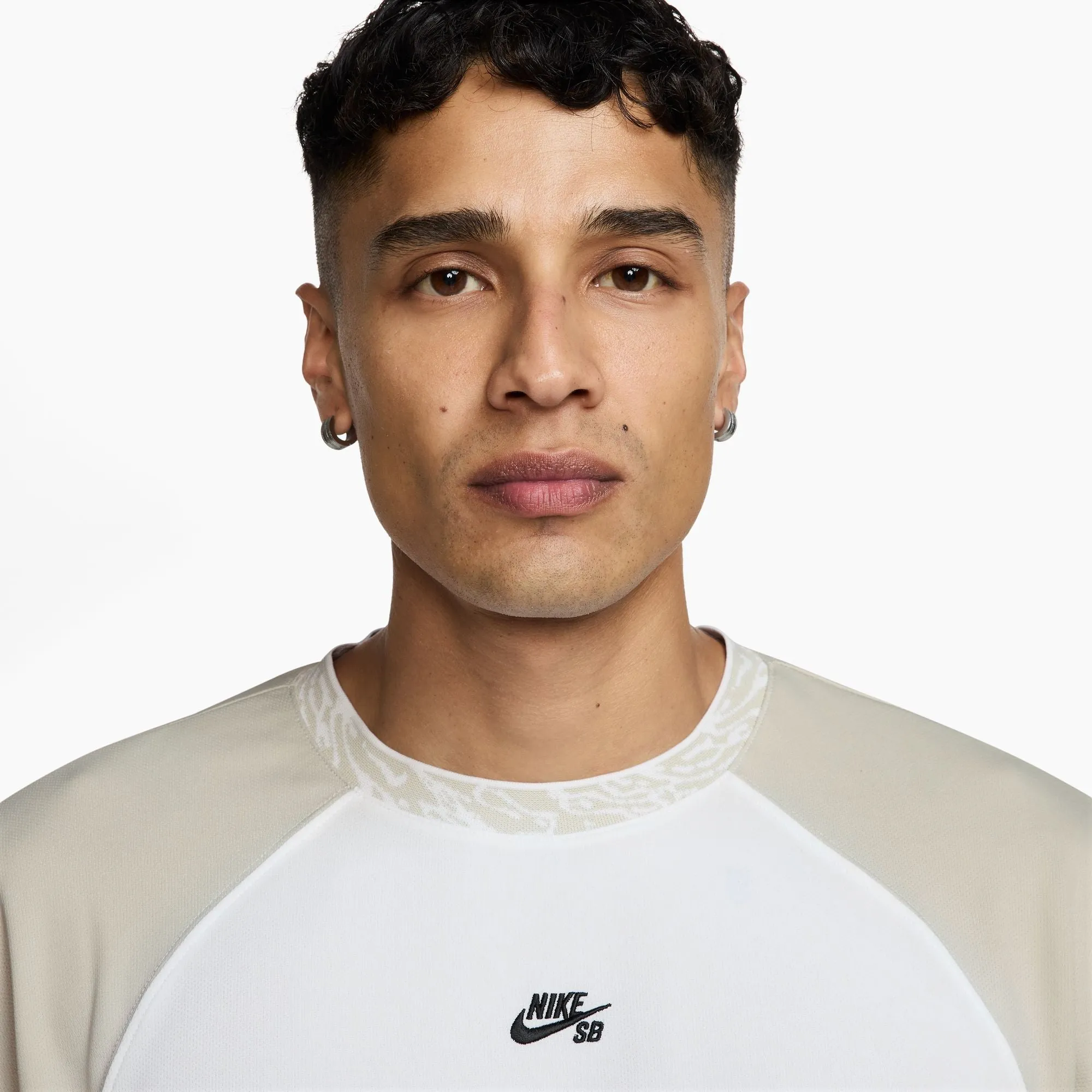 Windproof Fabric Nike SB Dri-FIT Knit Skate Jersey (Cream)