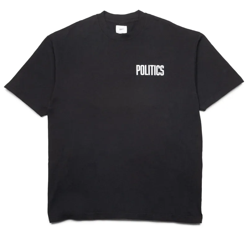Adult poolside outfit Politics Bootleg Tee - Black