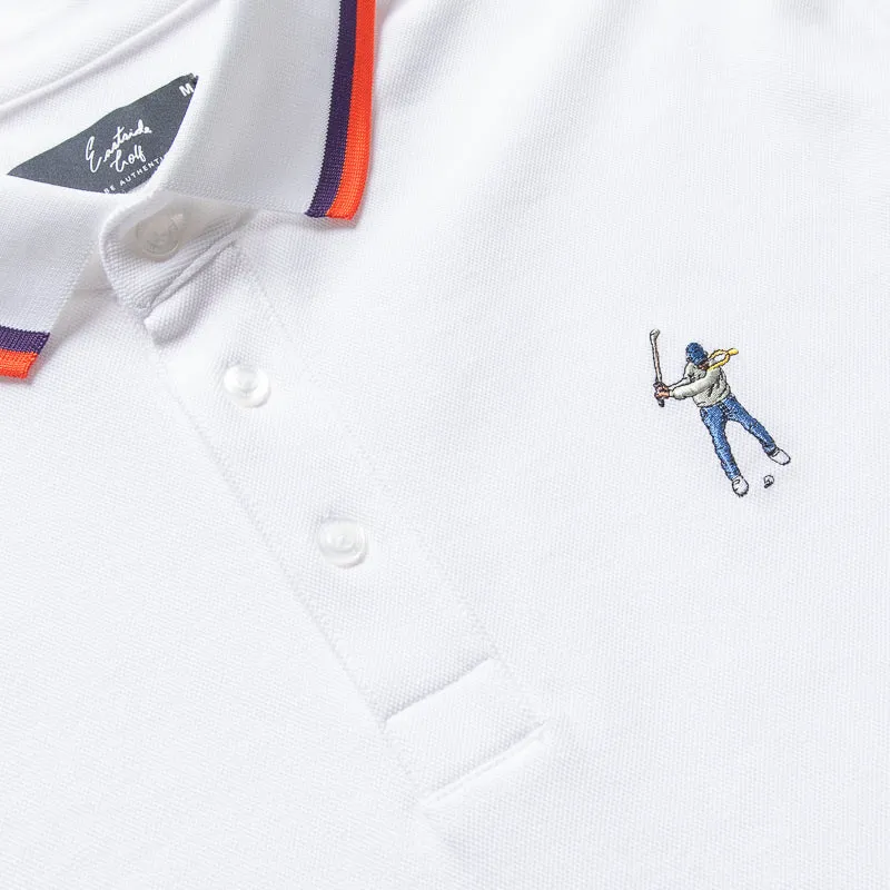 Eastside Golf Versa Pique Polo - Bright White Fade Resistant