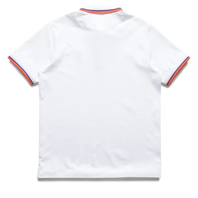 No Slip Shoulder Grips Anti Static Lining Eastside Golf Versa Pique Polo - Bright White