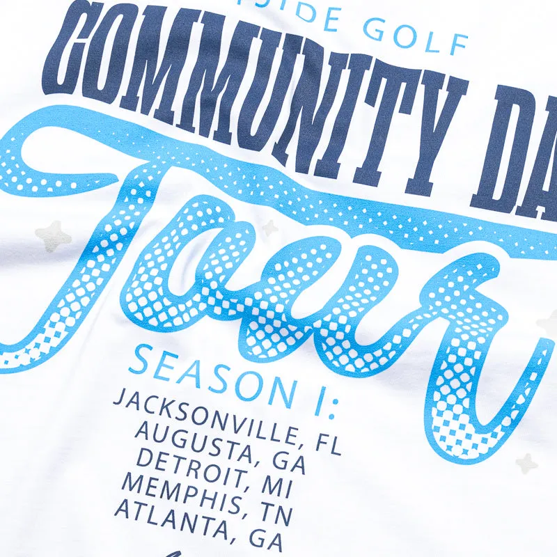 baseball venue Eastside Golf Community Tee - Bright White