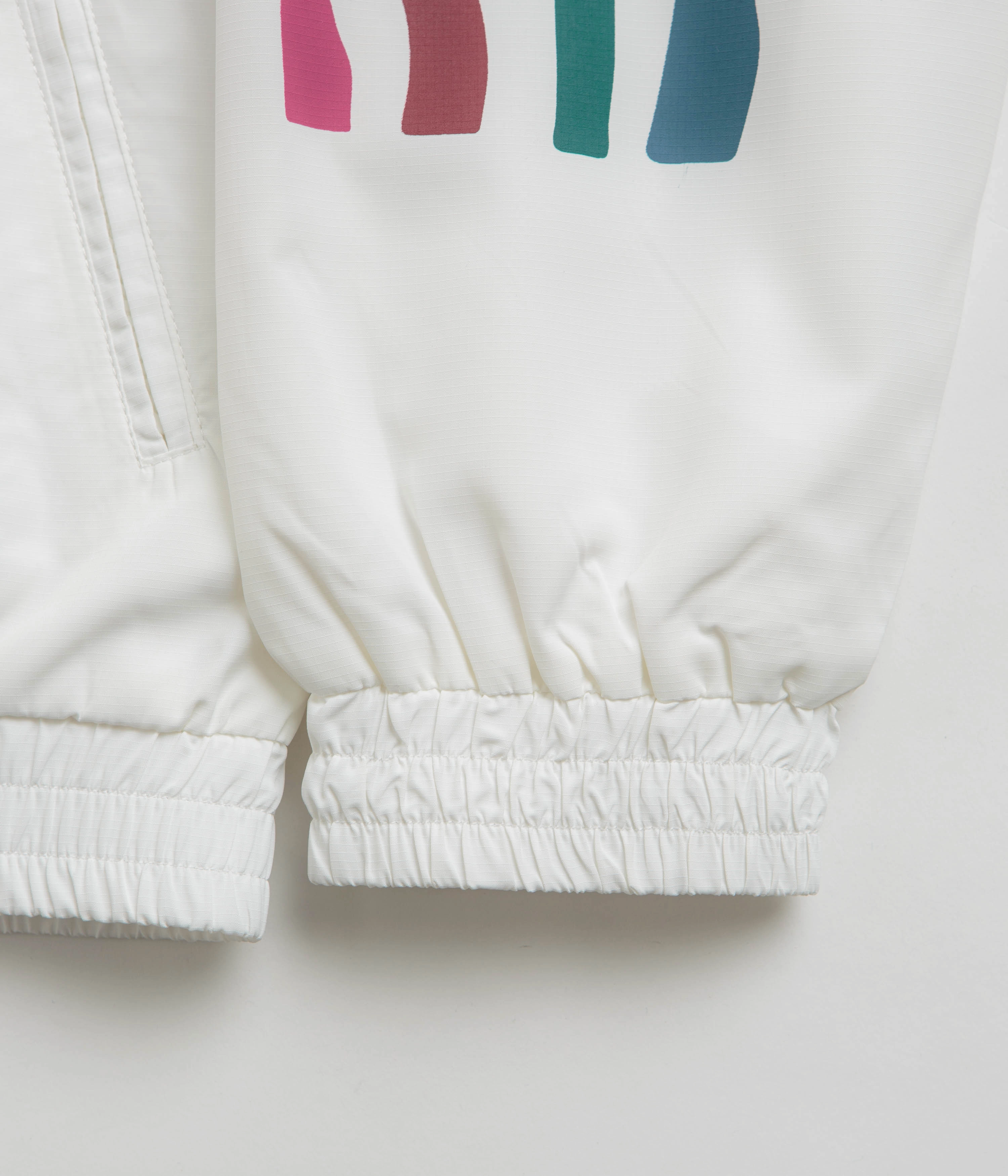 by Parra Tennis Maybe Track Jacket - White suitable for beach vacations plus-size