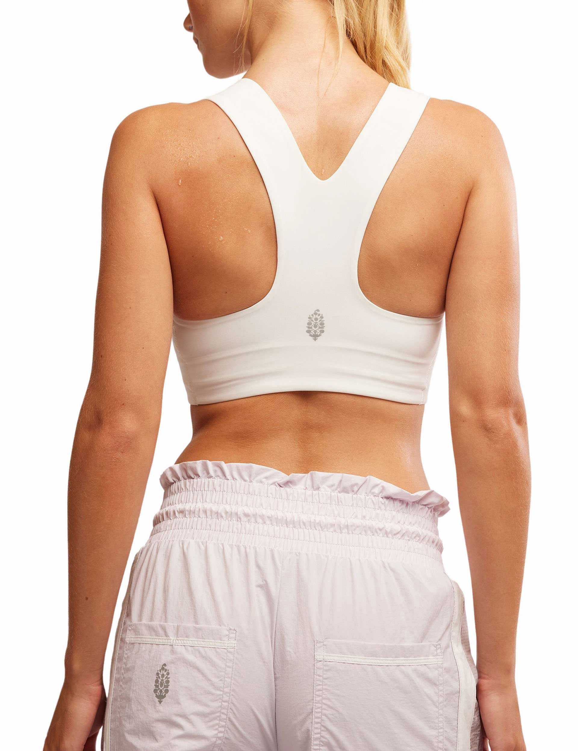 Lower body workouts Layered Reinforcement Win Win Bra - White