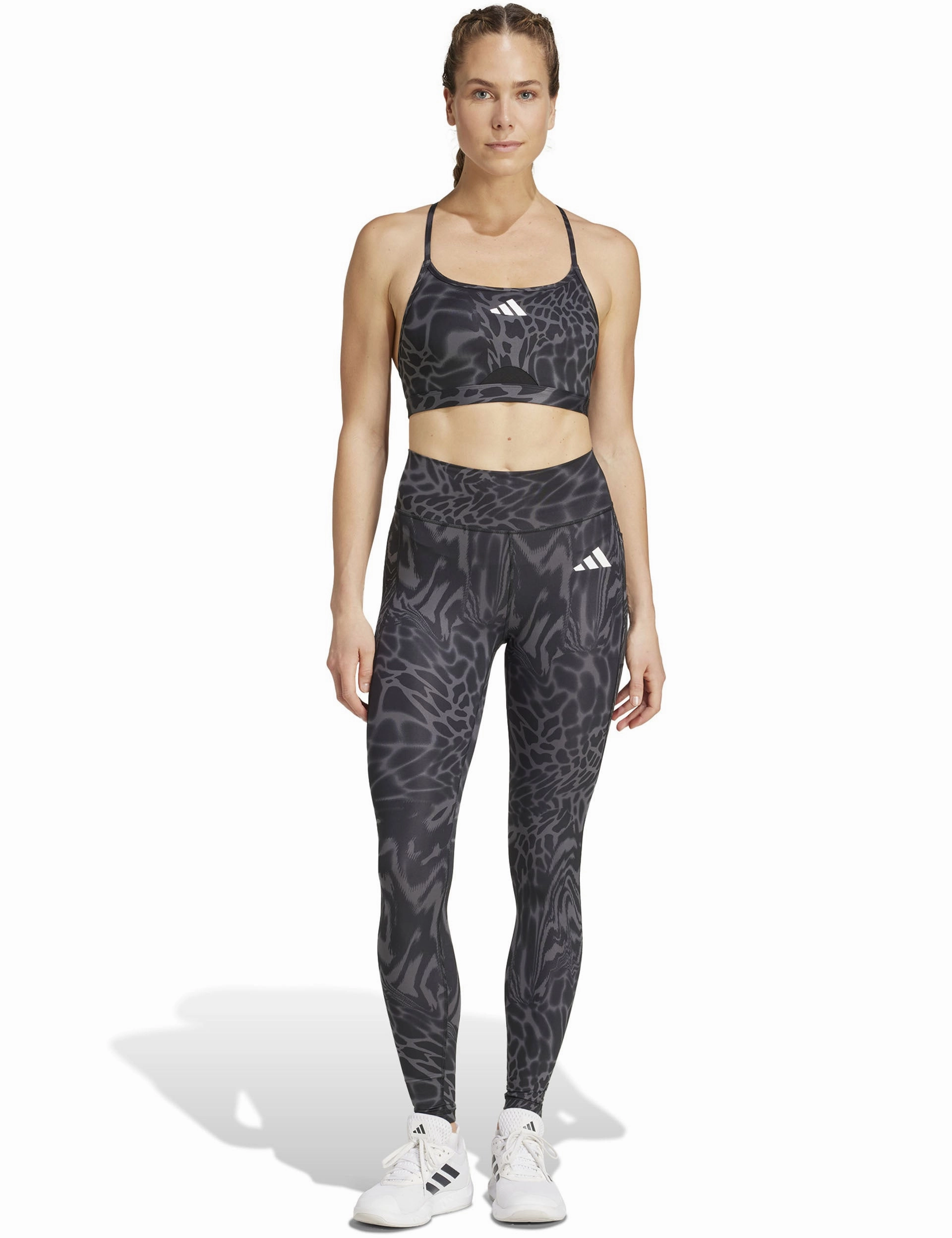 Sleek Form Functional Comfort Optime Essentials Stash Pocket Full-Length Leggings - Black