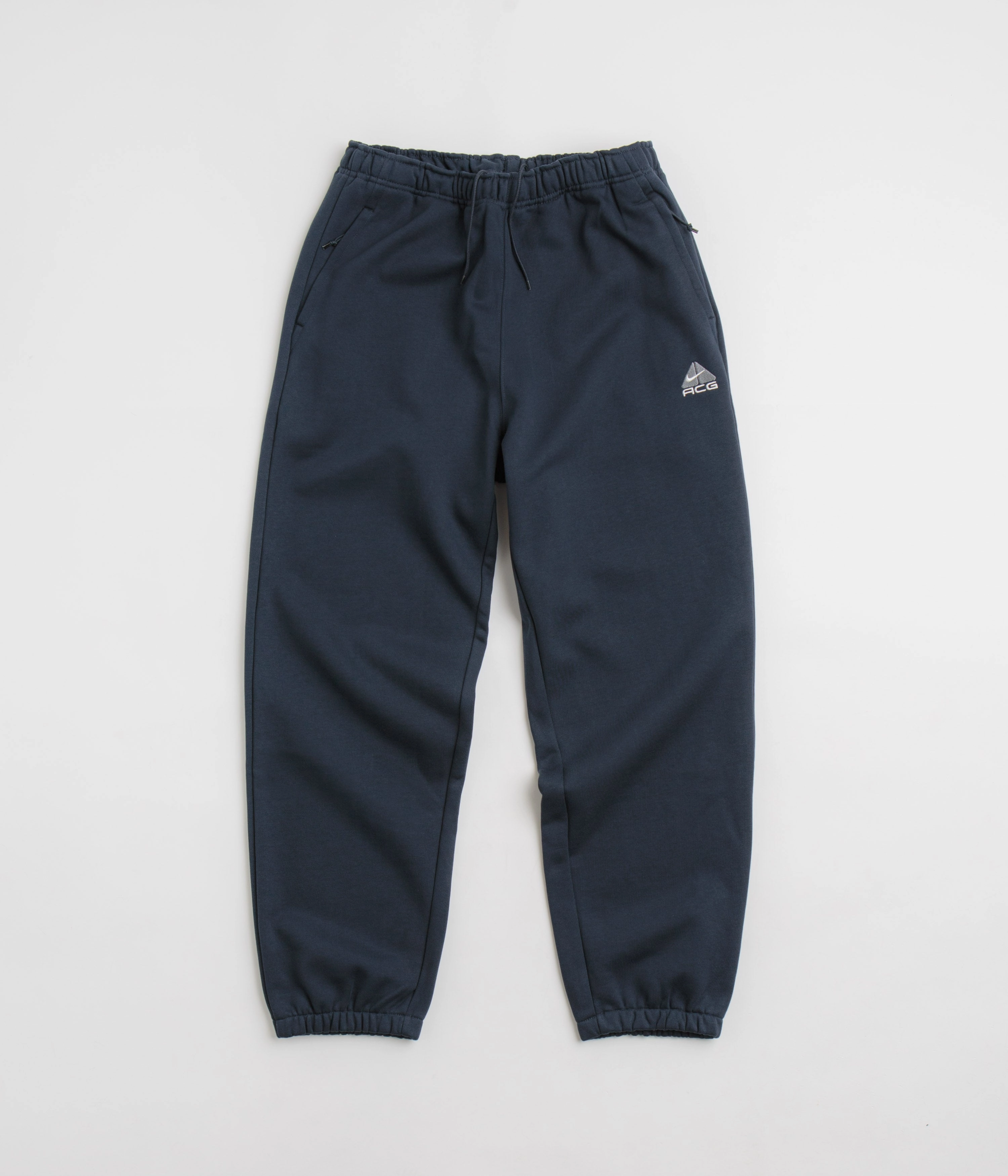 ReinforcedPockets FunctionalZipper Nike ACG Tuff Fleece Lungs Pants - Armory Navy / Black / Summit White / Black